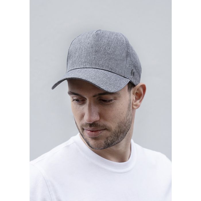 Baseball Cap, aus nachhaltigem Material, Recyceltes Polyester grau meliert