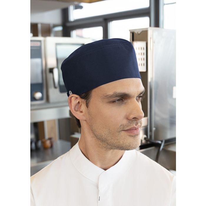 Kochmütze Beanie mit atmungsaktivem Netzeinsatz marine