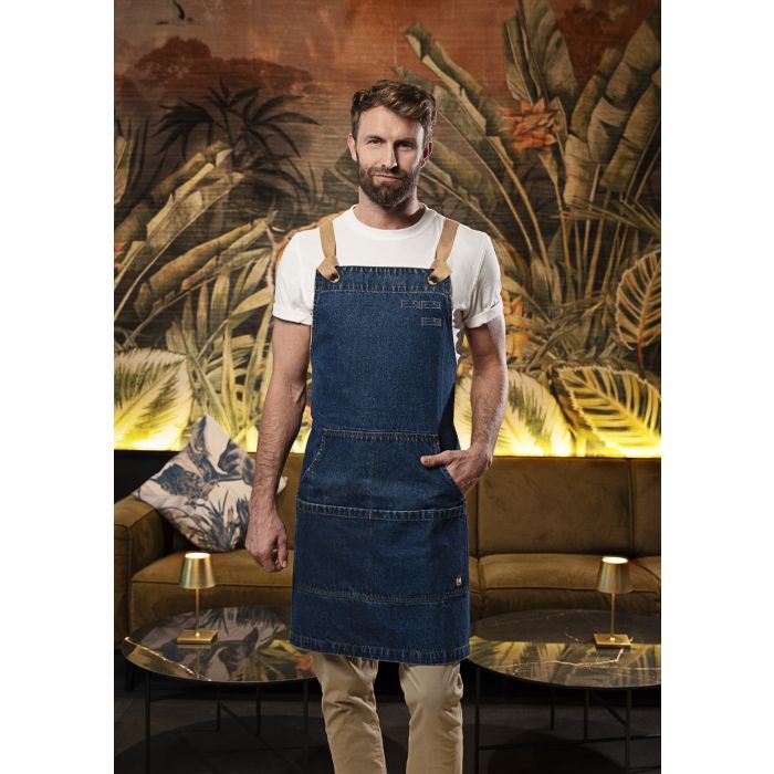 Latzschürze Denim Urban-Style denim blue