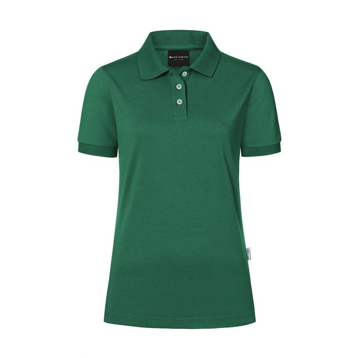 Damen Workwear Poloshirt Modern-Flair, aus nachhaltigem Material waldgrün