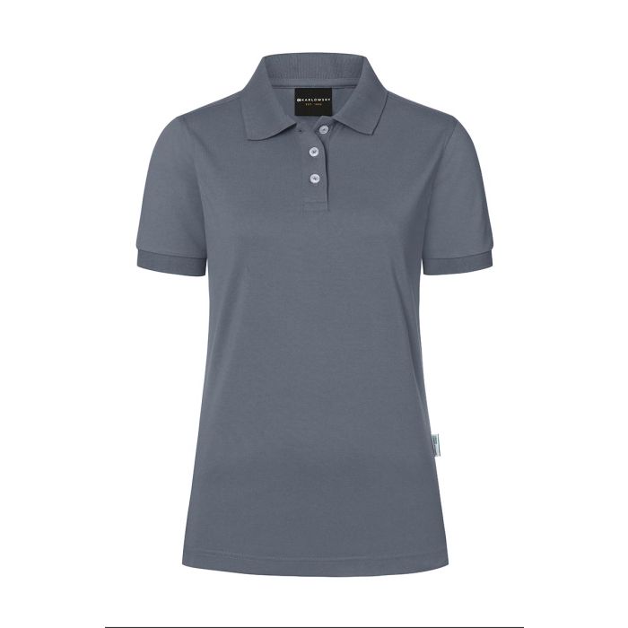 Damen Workwear Poloshirt Modern-Flair, aus nachhaltigem Material anthrazit