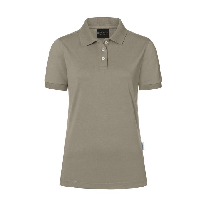 Damen Workwear Poloshirt Modern-Flair, aus nachhaltigem Material salbei