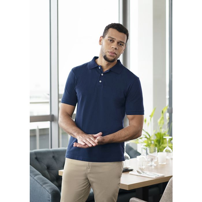 Herren Workwear Poloshirt Modern-Flair, aus nachhaltigem Material marine