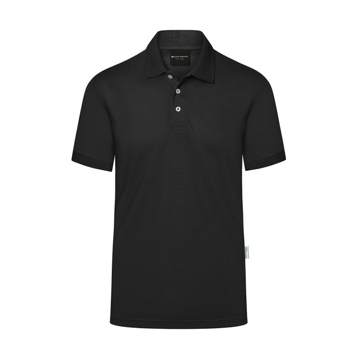Herren Workwear Poloshirt Modern-Flair, aus nachhaltigem Material schwarz