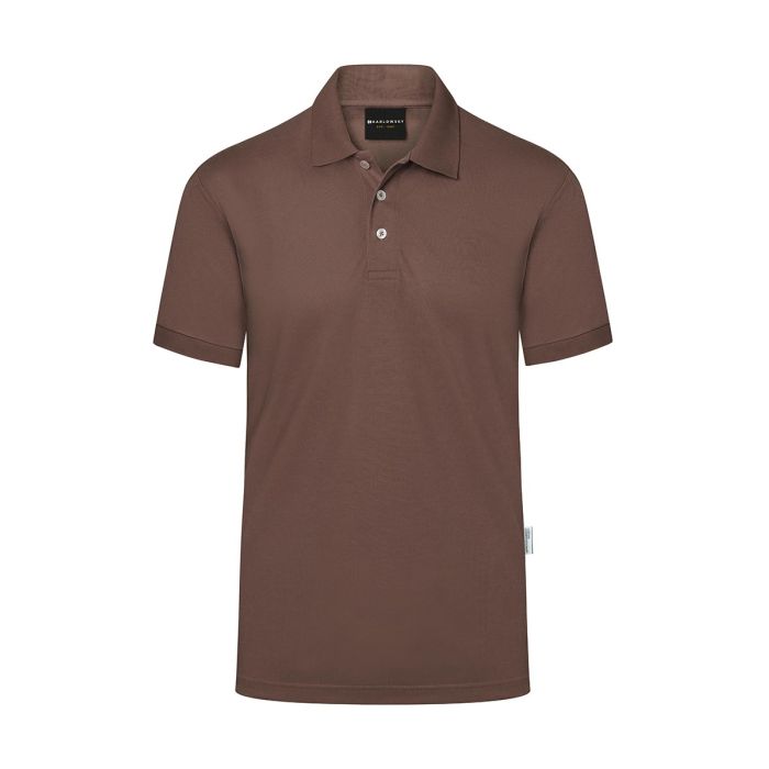 Herren Workwear Poloshirt Modern-Flair, aus nachhaltigem Material hellbraun