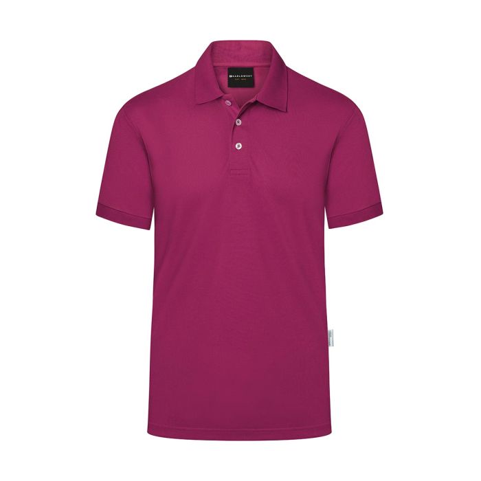 Herren Workwear Poloshirt Modern-Flair, aus nachhaltigem Material fuchsia