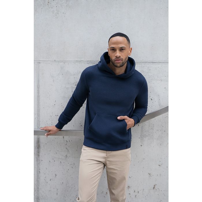 Herren Workwear Sweat Hoodie Soft-Face, aus nachhaltigem Material marine