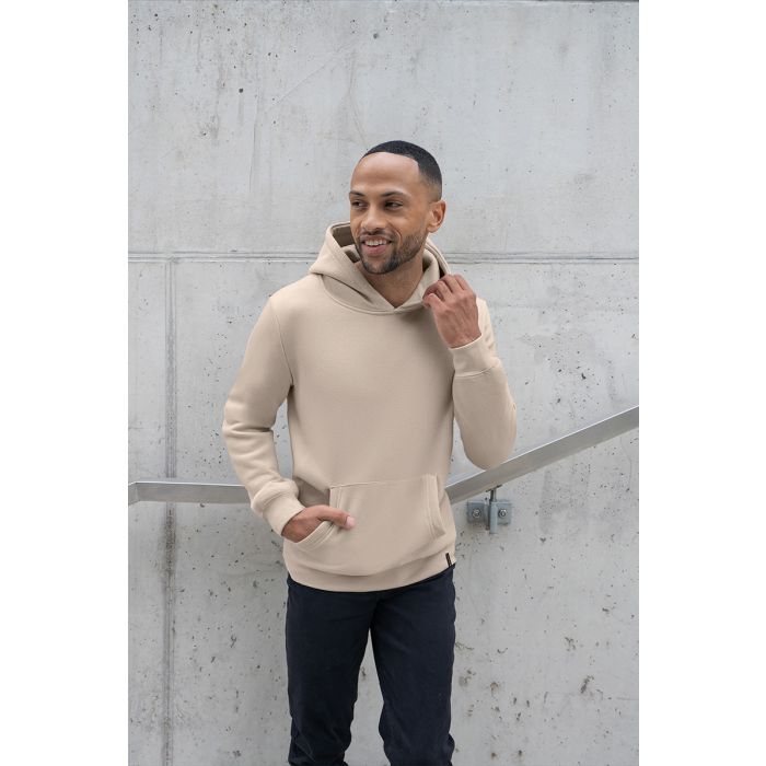 Herren Workwear Sweat Hoodie Soft-Face, aus nachhaltigem Material sand