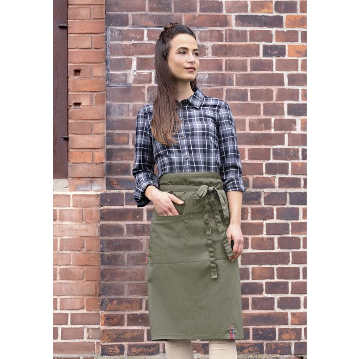 Bistroschürze Denim-Style ROCK CHEF®-Stage2 vintage moss green