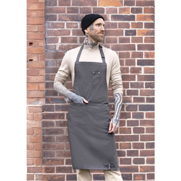 Latzschürze Denim-Style ROCK CHEF®-Stage2 vintage black