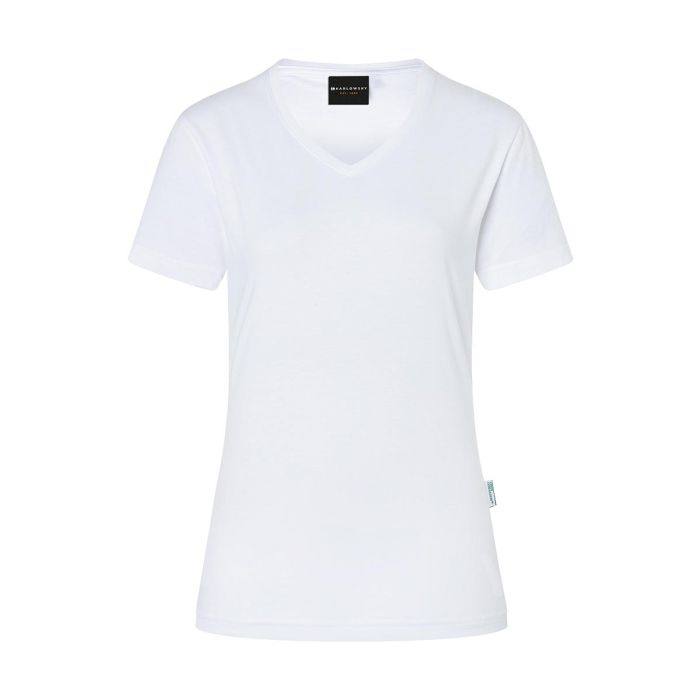 Damen Workwear T-Shirt Casual-Flair, aus nachhaltigem Material weiß
