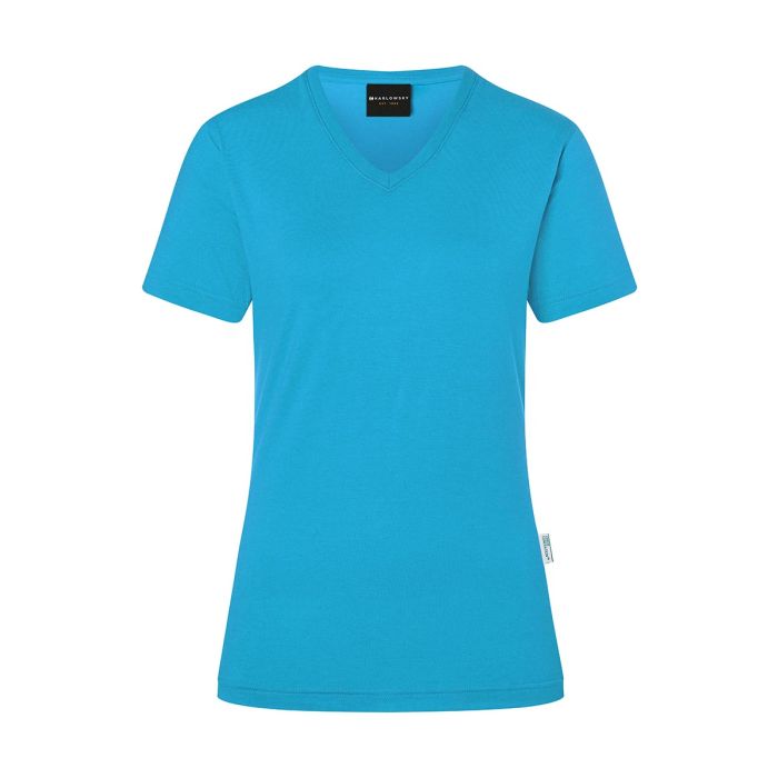 Damen Workwear T-Shirt Casual-Flair, aus nachhaltigem Material pazifikblau