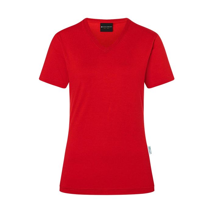 Damen Workwear T-Shirt Casual-Flair, aus nachhaltigem Material rot