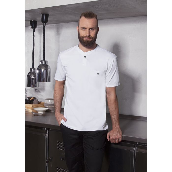 Kurzarm Arbeitsshirt Performance weiß