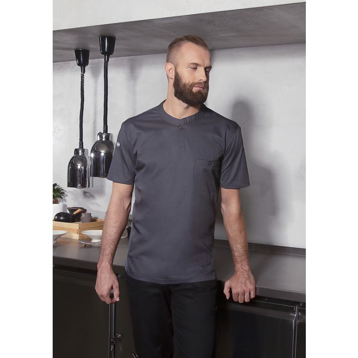 Kurzarm Arbeitsshirt Performance anthrazit