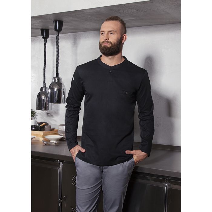 Langarm Arbeitsshirt Performance schwarz