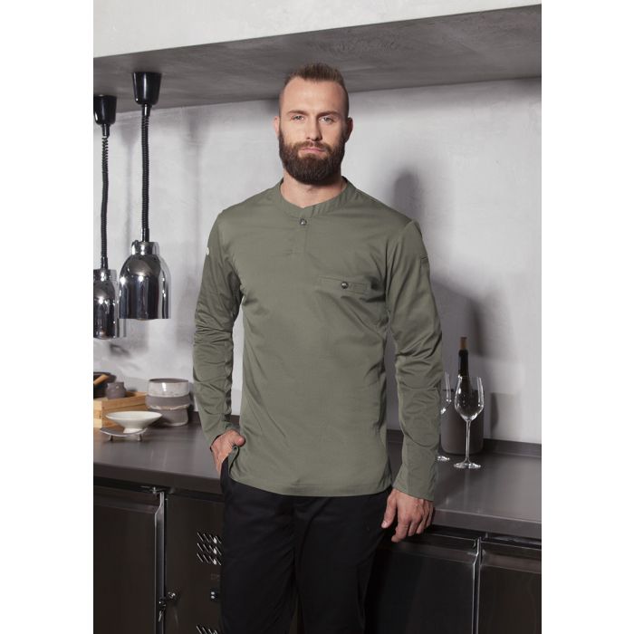 Langarm Arbeitsshirt Performance salbei