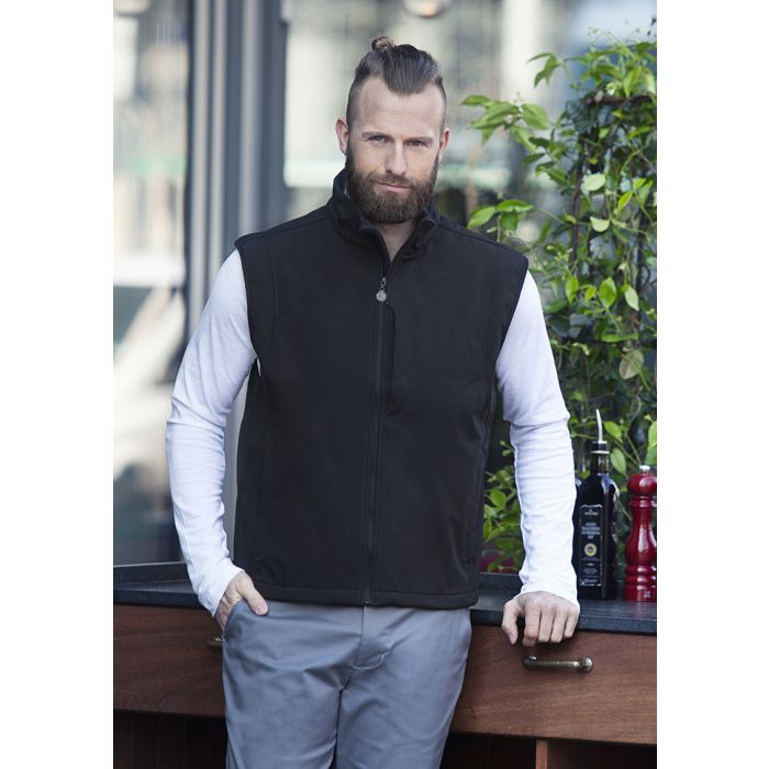 Herren Softshellweste Classic schwarz