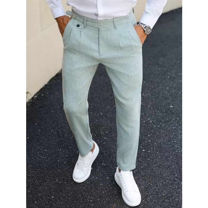 Herren-Stoffhose Elias, Slim Fit Leinenoptik