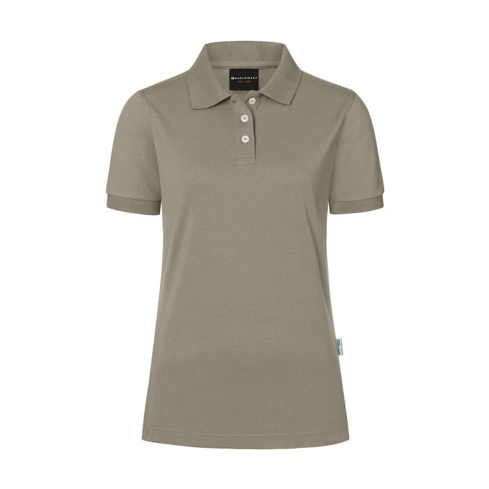 Damen Workwear Poloshirt Modern-Flair, aus nachhaltigem Material salbei