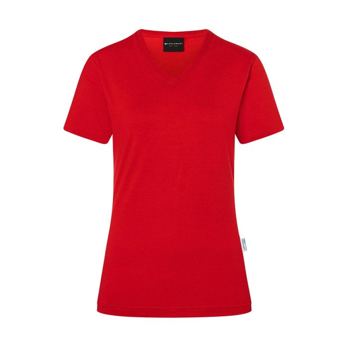Damen Workwear T-Shirt Casual-Flair, aus nachhaltigem Material rot