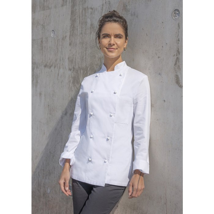 Damenkochjacke Agathe weiß