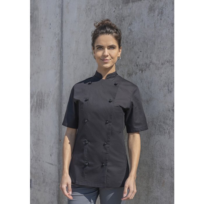 Damenkochjacke Pauline schwarz