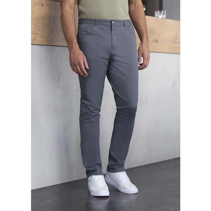 Herren 5-Pocket-Hose Classic-Stretch anthrazit