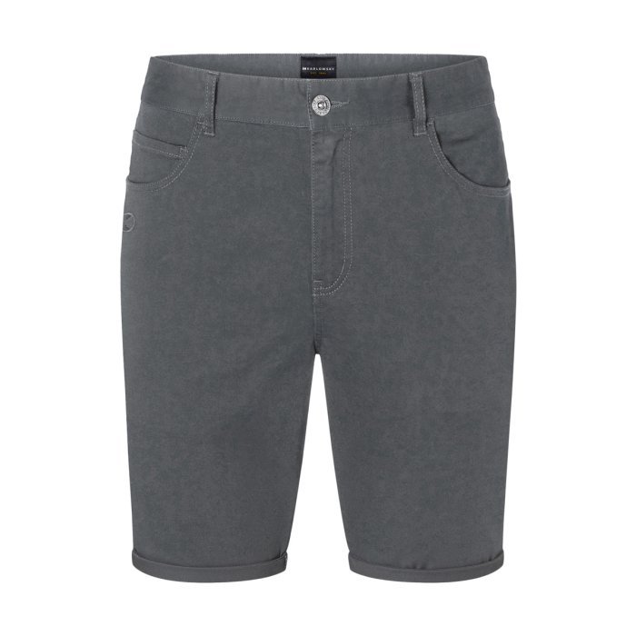 Herren 5-Pocket-Shorts Classic-Stretch anthrazit