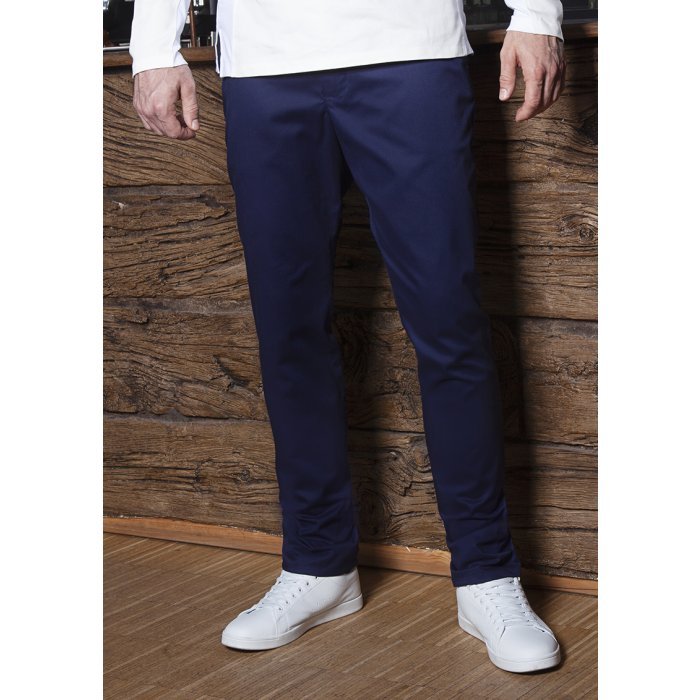 Herren Chinohose Modern-Stretch marine
