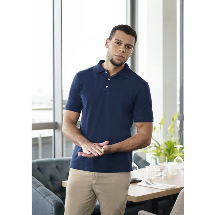 Herren Workwear Poloshirt Modern-Flair, aus nachhaltigem Material marine