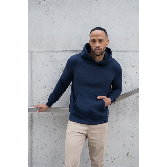Herren Workwear Sweat Hoodie Soft-Face, aus nachhaltigem Material marine