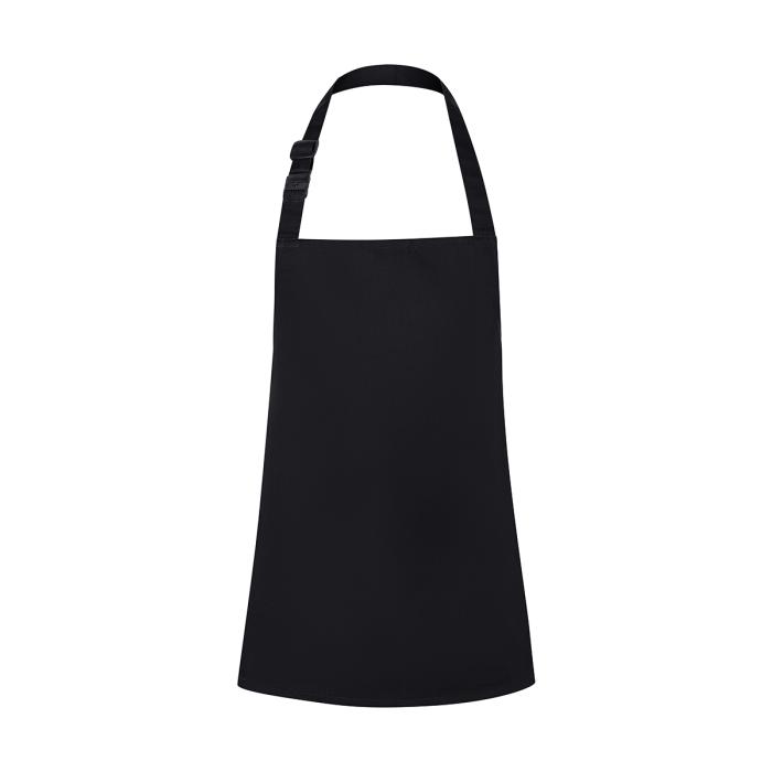 Kinderlatzschürze Basic mit Schnalle schwarz