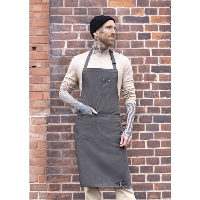 Latzschürze Denim-Style ROCK CHEF®-Stage2 vintage black