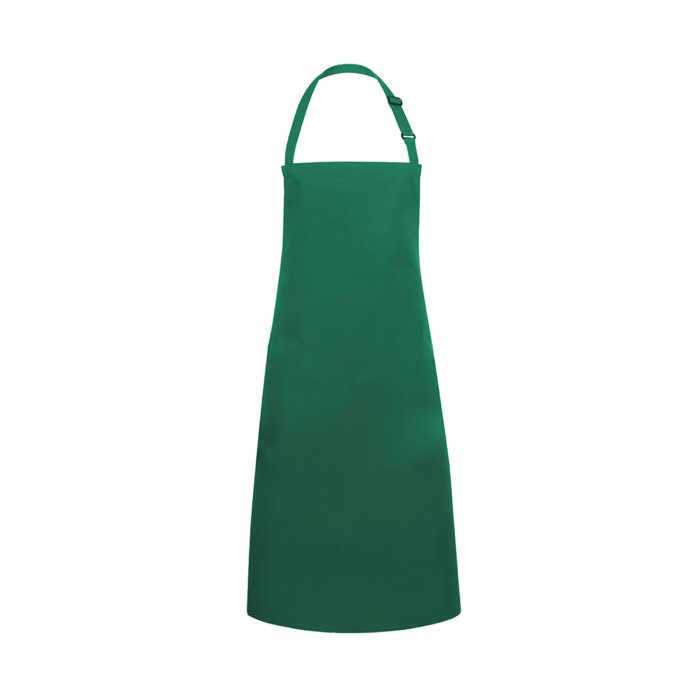 Wasserabweisende Latzschürze Basic mit Schnalle waldgrün