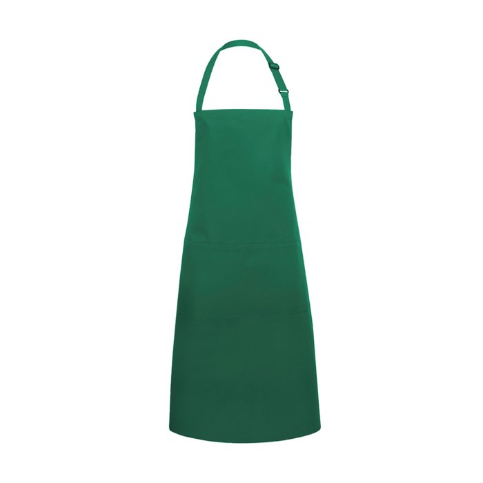XXL-Latzschürze Basic in Übergröße mit Schnalle und Tasche waldgrün