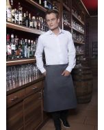 Bistroschürze Basic mit Tasche anthrazit