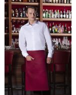 Bistroschürze Basic mit Tasche bordeaux
