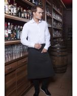 Bistroschürze Basic mit Tasche schwarz
