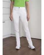 Damen 5-Pocket-Hose Classic-Stretch weiß