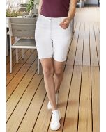 Damen 5-Pocket-Shorts Classic-Stretch weiß