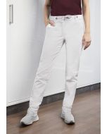 Damen Chinohose Modern-Stretch weiß