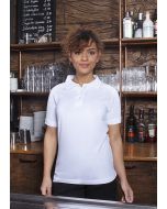 Damen Workwear Poloshirt Basic weiß