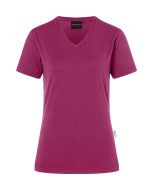 Damen Workwear T-Shirt Casual-Flair, aus nachhaltigem Material fuchsia
