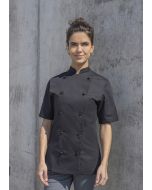 Damenkochjacke Pauline schwarz