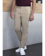 Herren 5-Pocket-Hose Classic-Stretch kieselbeige