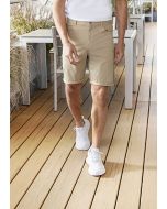 Herren 5-Pocket-Shorts Classic-Stretch kieselbeige