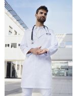 Herren Arzt- und Labormantel Classic-Shape mit Reverskragen weiß
