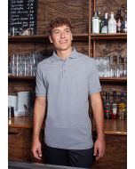 Herren Workwear Poloshirt Basic hellgrau