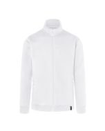 Herren Workwear Sweatjacke Soft-Face, aus nachhaltigem Material weiß